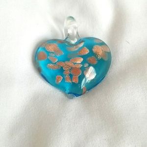 Blue glass pendant 💙